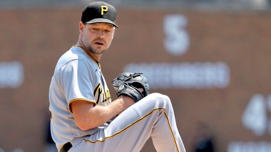 Freeze Frame: Hill edges Cabrera in race for the ages taken in Detroit (Pirates)